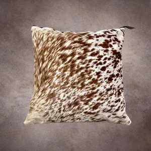 Brown and White Cowhide Pillow Cover---PL036