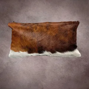 Brown and White Cowhide Pillow Cover---PL051