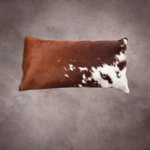 Brown and White Cowhide Pillow Cover---PL053