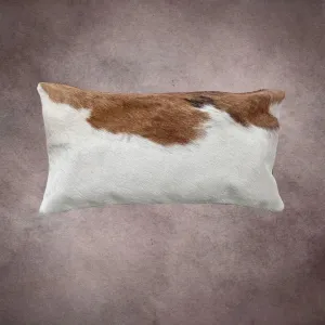 Brown and White Cowhide Pillow Cover---PL086