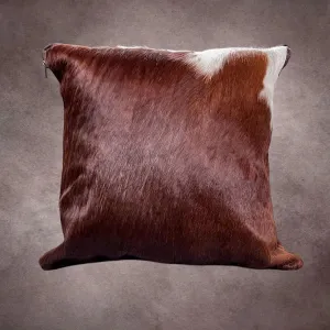 Brown and White Cowhide Pillow Cover---PL102