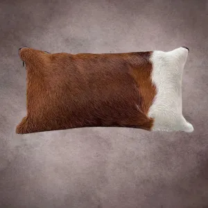 Brown and White Cowhide Pillow Cover---PL104