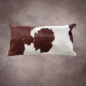 Brown and White Cowhide Pillow Cover---PL106