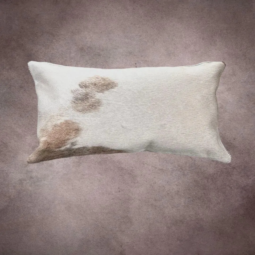 Brown and White Cowhide Pillow Cover---PL111