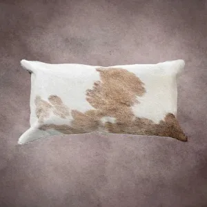 Brown and White Cowhide Pillow Cover---PL112