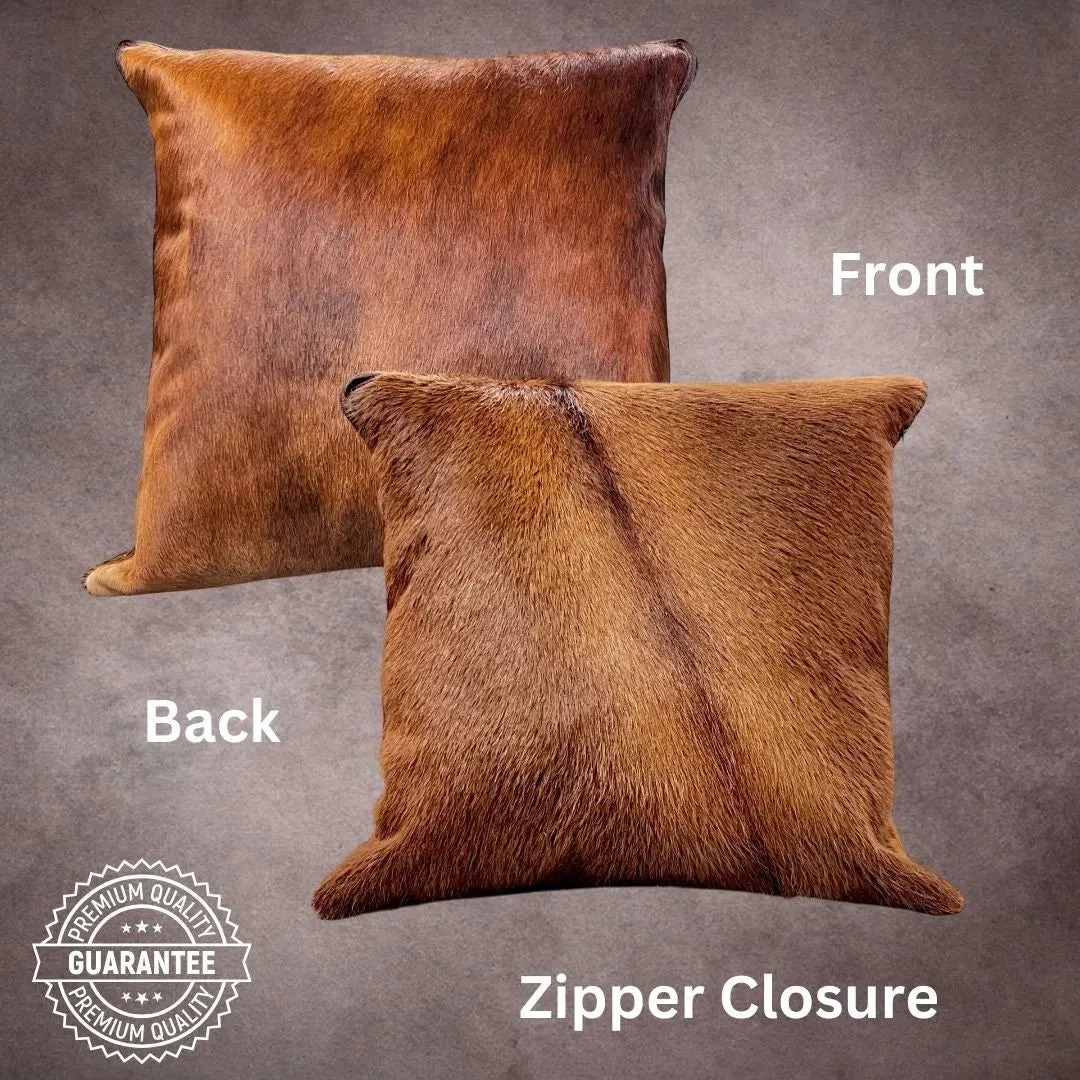 Brown Cowhide Pillow Cover---PL093