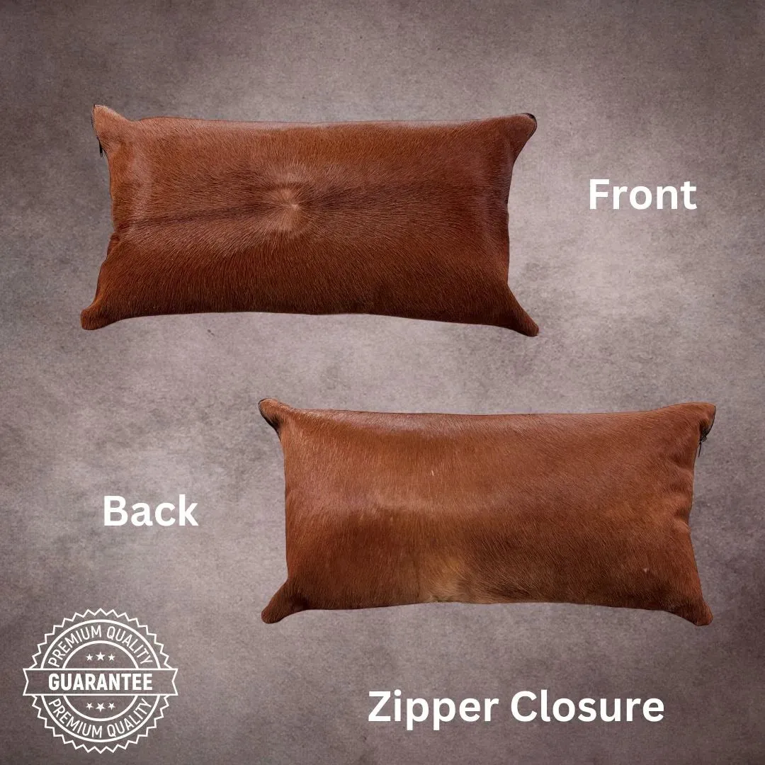 Brown Cowhide Pillow Cover---PL100