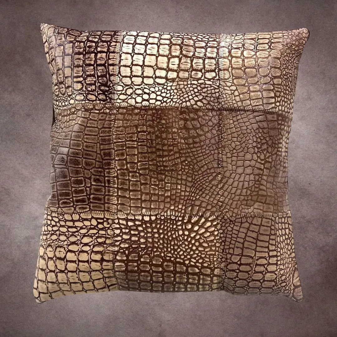 Brown Cowhide Pillow Cover---PL138