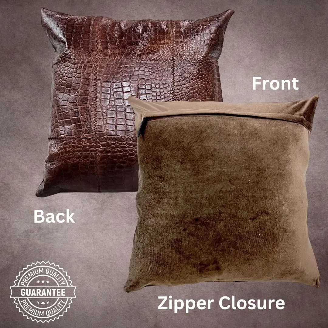 Brown Cowhide Pillow Cover---PL139