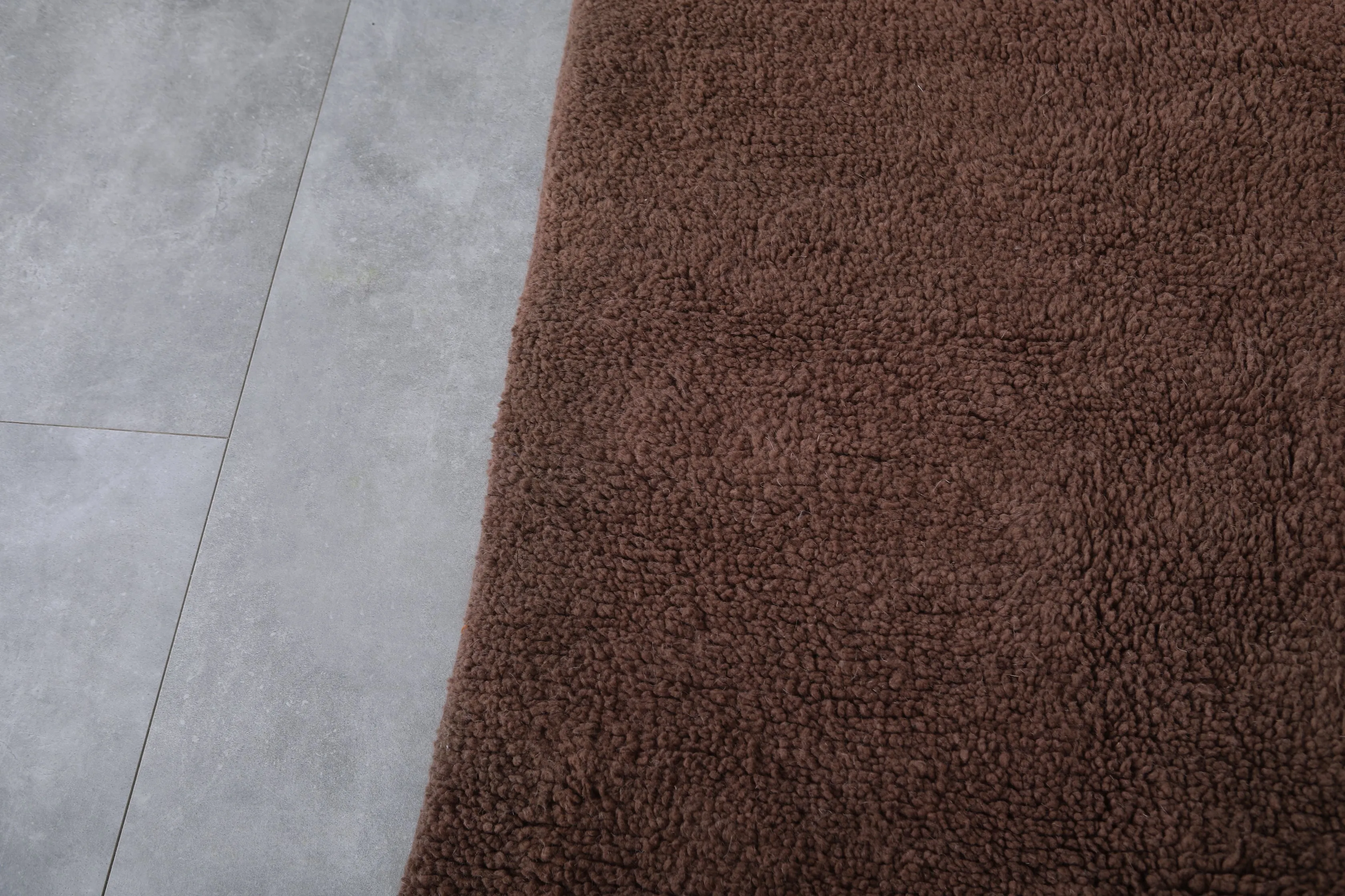Brown Moroccan Rug - Handwoven 6.1 x 8 Feet | Natural Wool Elegance