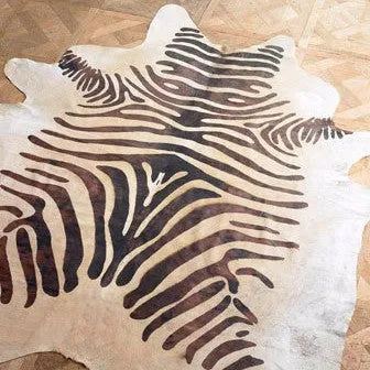 Brown Zebra Premium Brazilian Cowhide, XL CH37S V