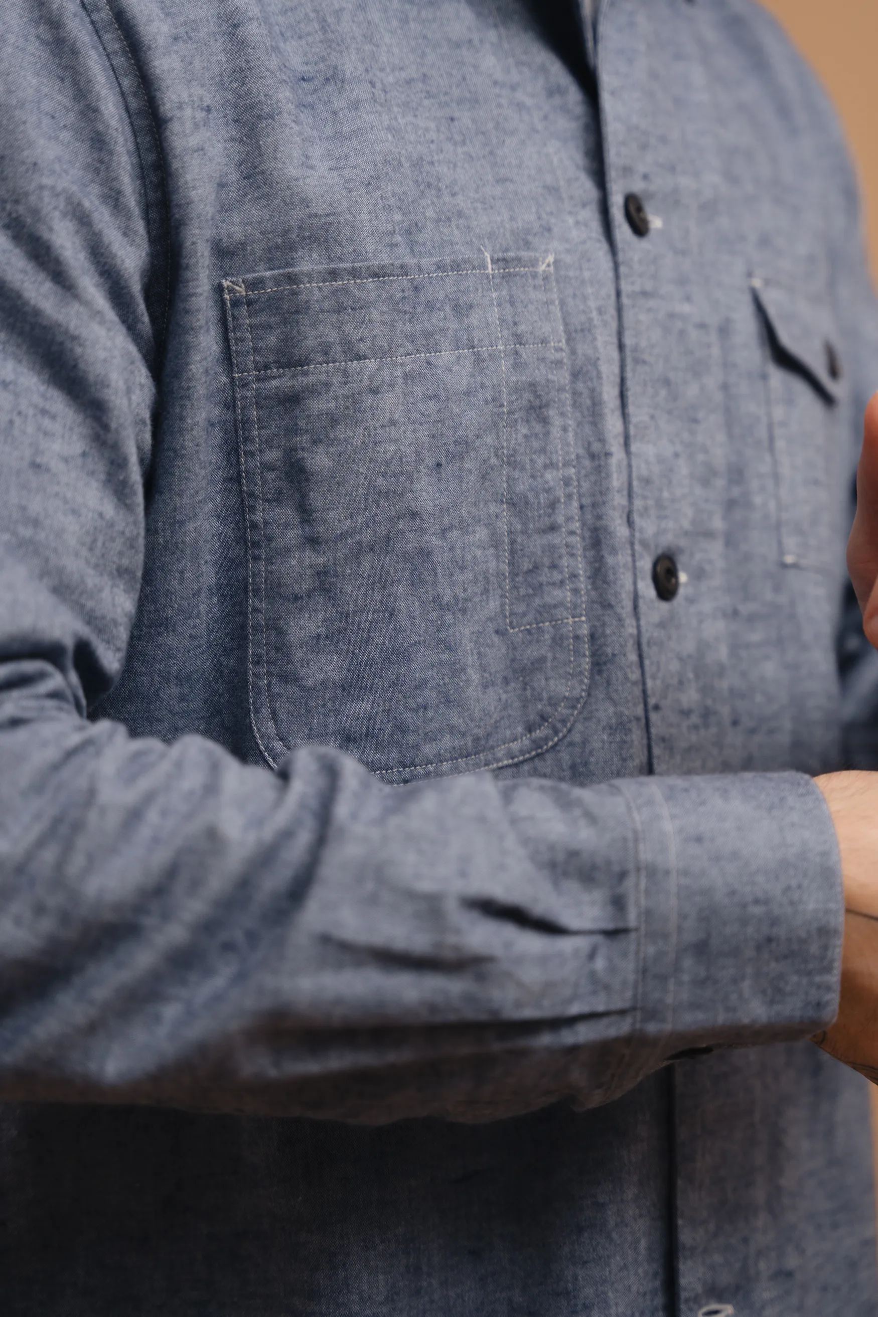 Brushed Draughtsman Overshirt