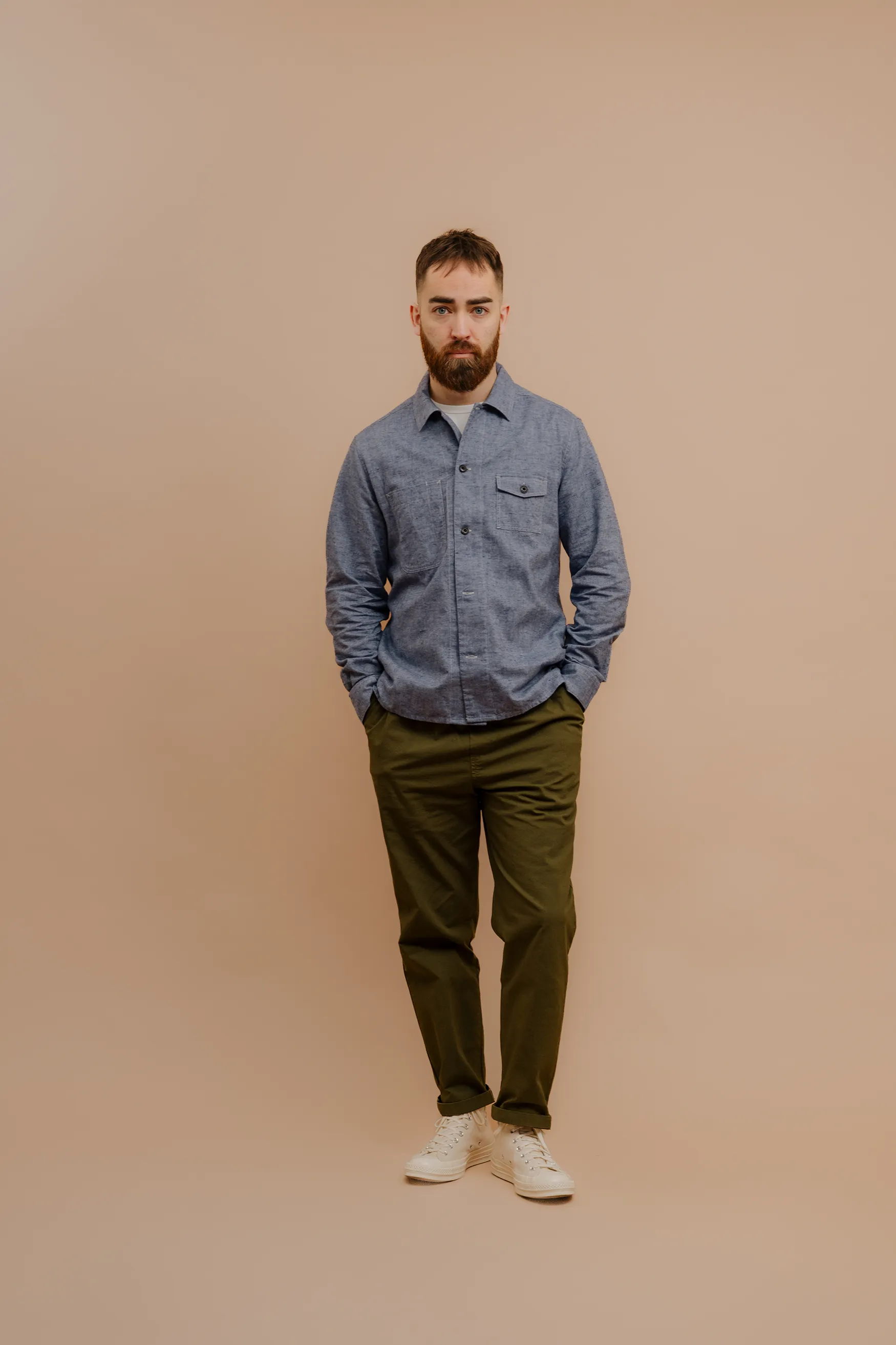 Brushed Draughtsman Overshirt
