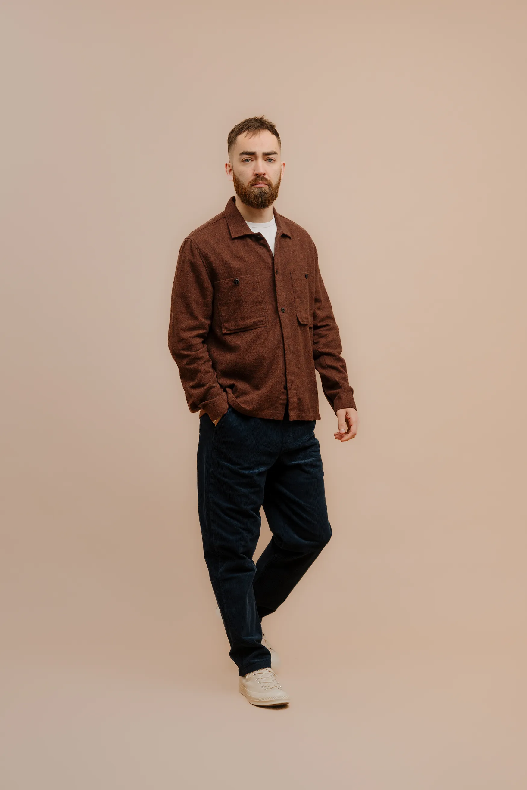 Brushed Form Overshirt