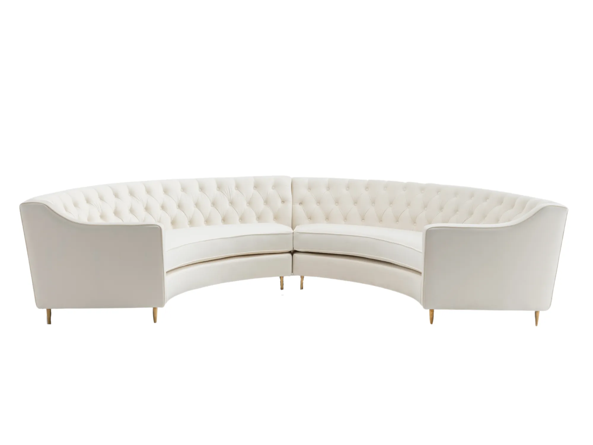 BUCKHEAD CURVED SOFA - CREAM