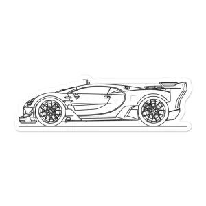 Bugatti Chiron Vision GT Outline Sticker