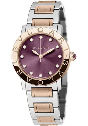 Bulgari - BVLGARI - 33mm - Stainless Steel and Pink Gold