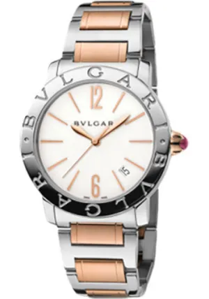 Bulgari - BVLGARI - 37mm - Stainless Steel and Pink Gold