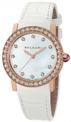 Bulgari - BVLGARI Automatic 33mm - Rose Gold - Diamond Bezel