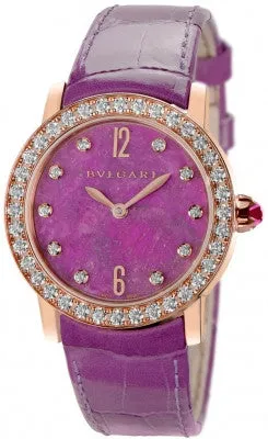 Bulgari - BVLGARI Automatic 33mm - Rose Gold - Diamond Bezel