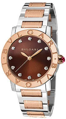 Bulgari - BVLGARI Automatic 33mm - Stainless Steel and Rose Gold