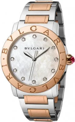 Bulgari - BVLGARI Automatic 37mm - Stainless Steel and Rose Gold