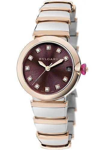 Bulgari - Lucea Automatic 33mm - Stainless Steel and Rose Gold