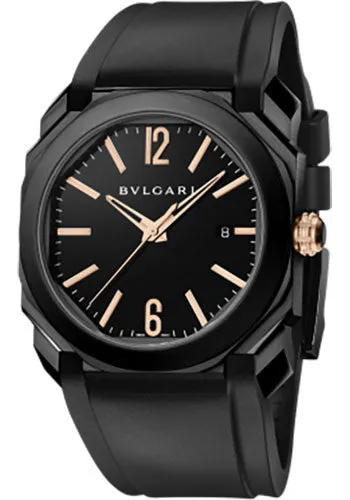 Bulgari - Octo Solotempo - Pink Gold and DLC Stainless Steel