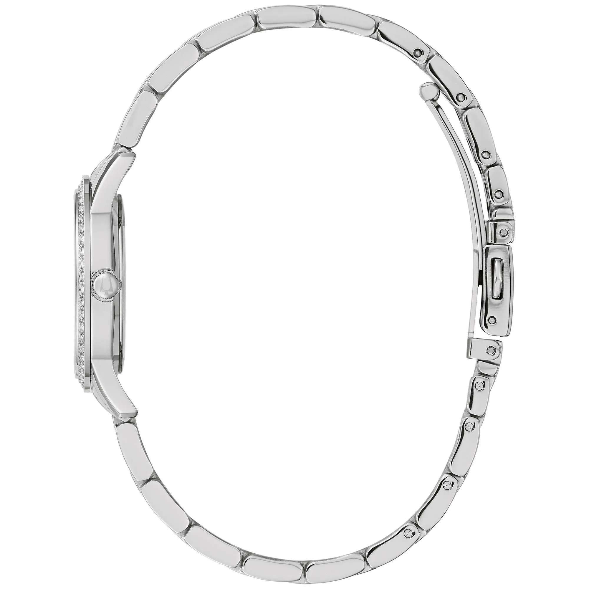 Bulova Ladies' Crystal Stainless Steel Watch and Necklace Set 96X155