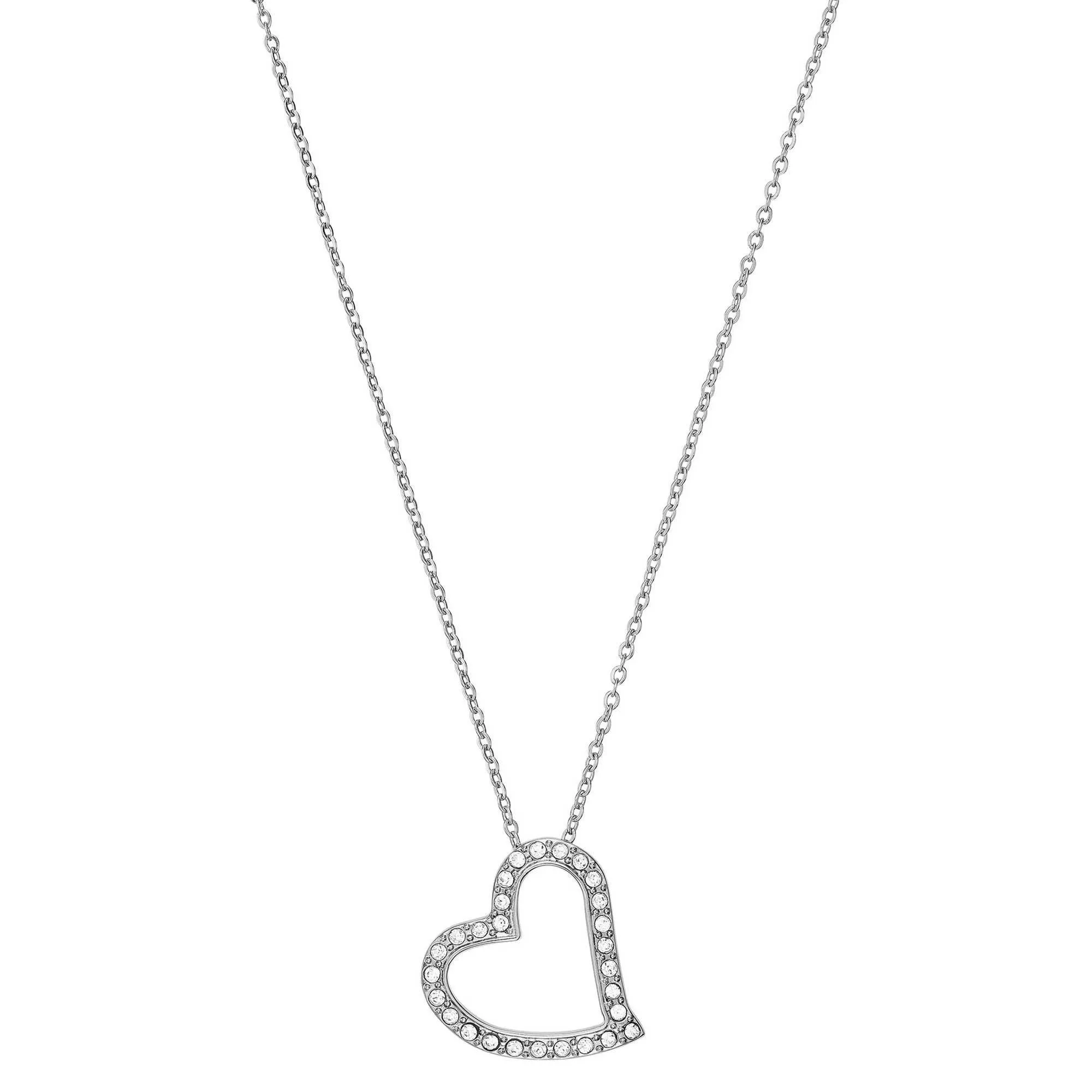 Bulova Ladies' Crystal Stainless Steel Watch and Necklace Set 96X155