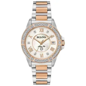 Bulova Ladies' Marine Star Diamond Two-Tone Stainless Steel Watch 98R234