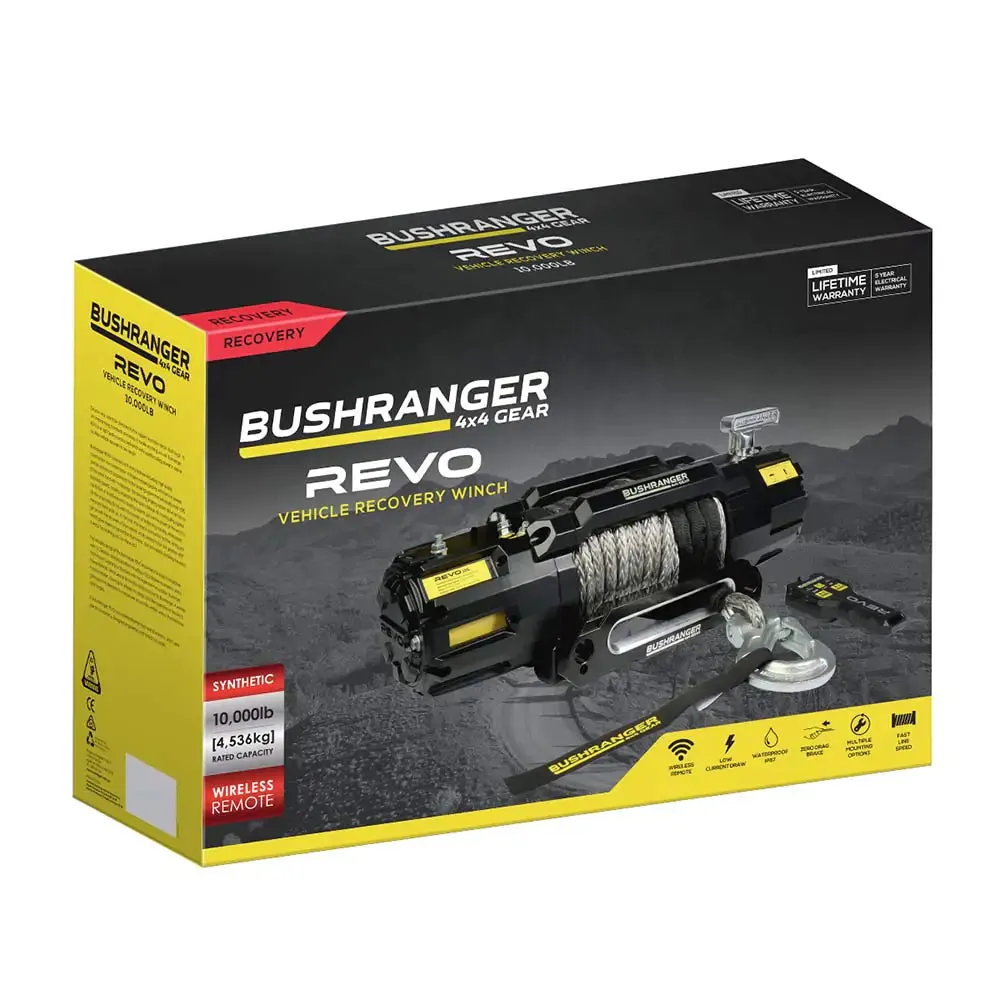 Bushranger - Revo Winch 10,000lb Synthetic