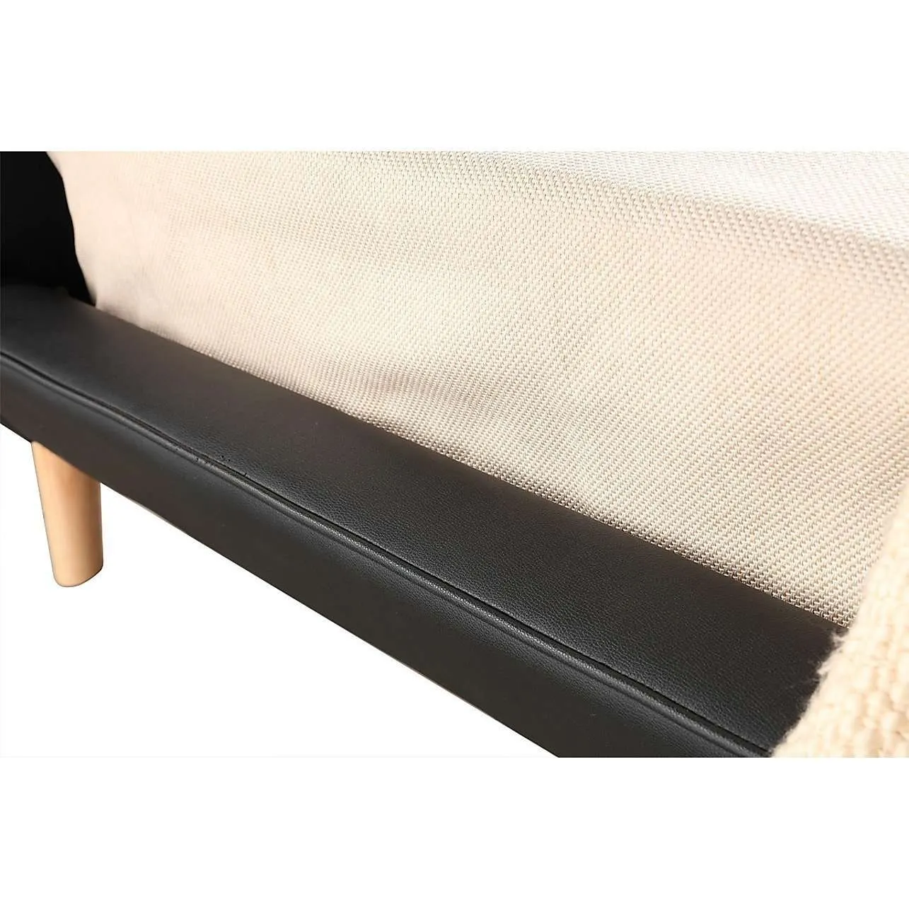 Button Tuft PU Leather Fabric Luxury Bed Frame - 2 Colours