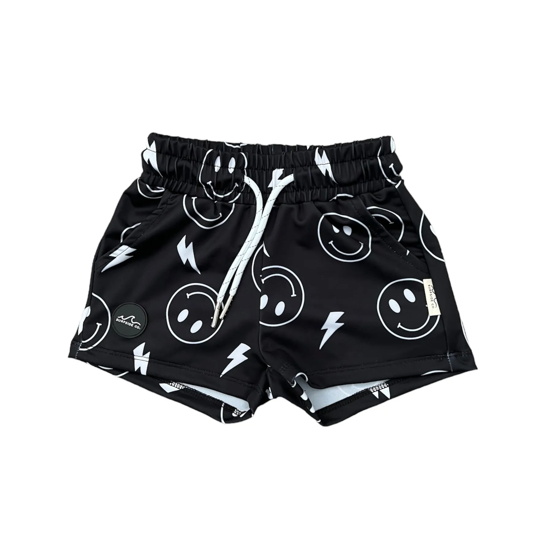 B/W Smiley Bolt Hybrid Swim