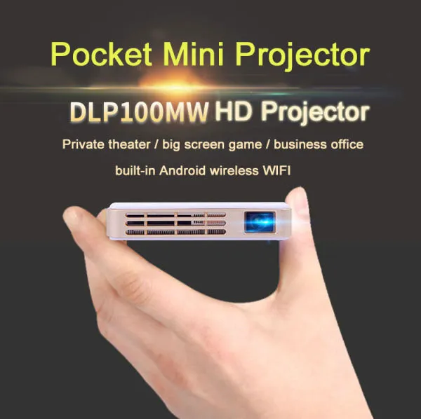 C Mini LED DLP Pocket Projector HD 1080P ( High Quality)