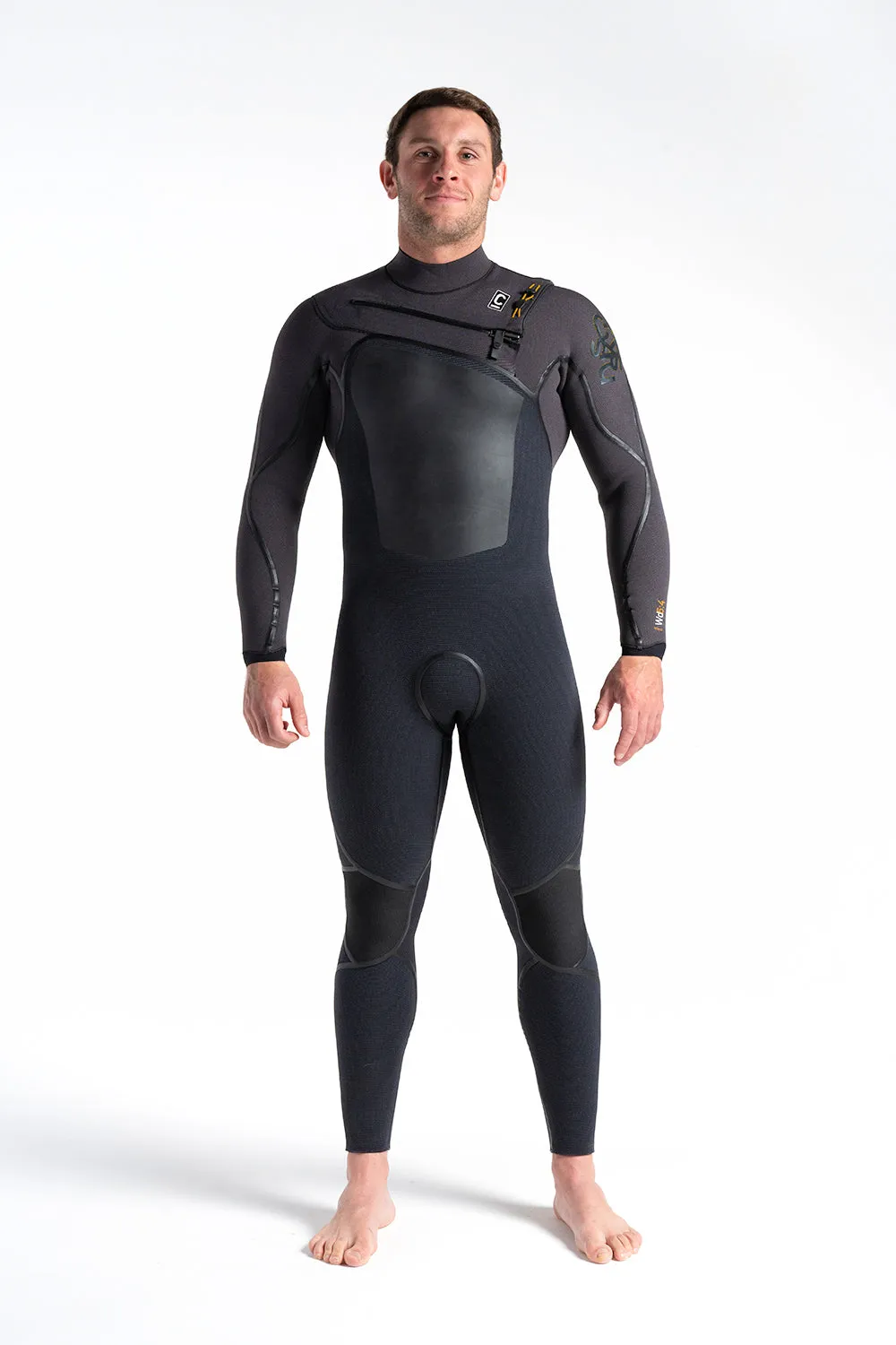 C-Skins Wired 5:4 Mens LQS Chest Zip Steamer Winter Wetsuit 2023