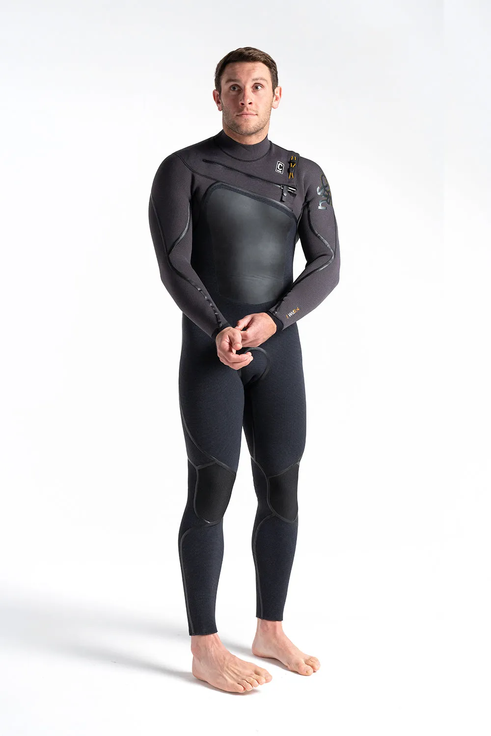 C-Skins Wired 5:4 Mens LQS Chest Zip Steamer Winter Wetsuit 2023