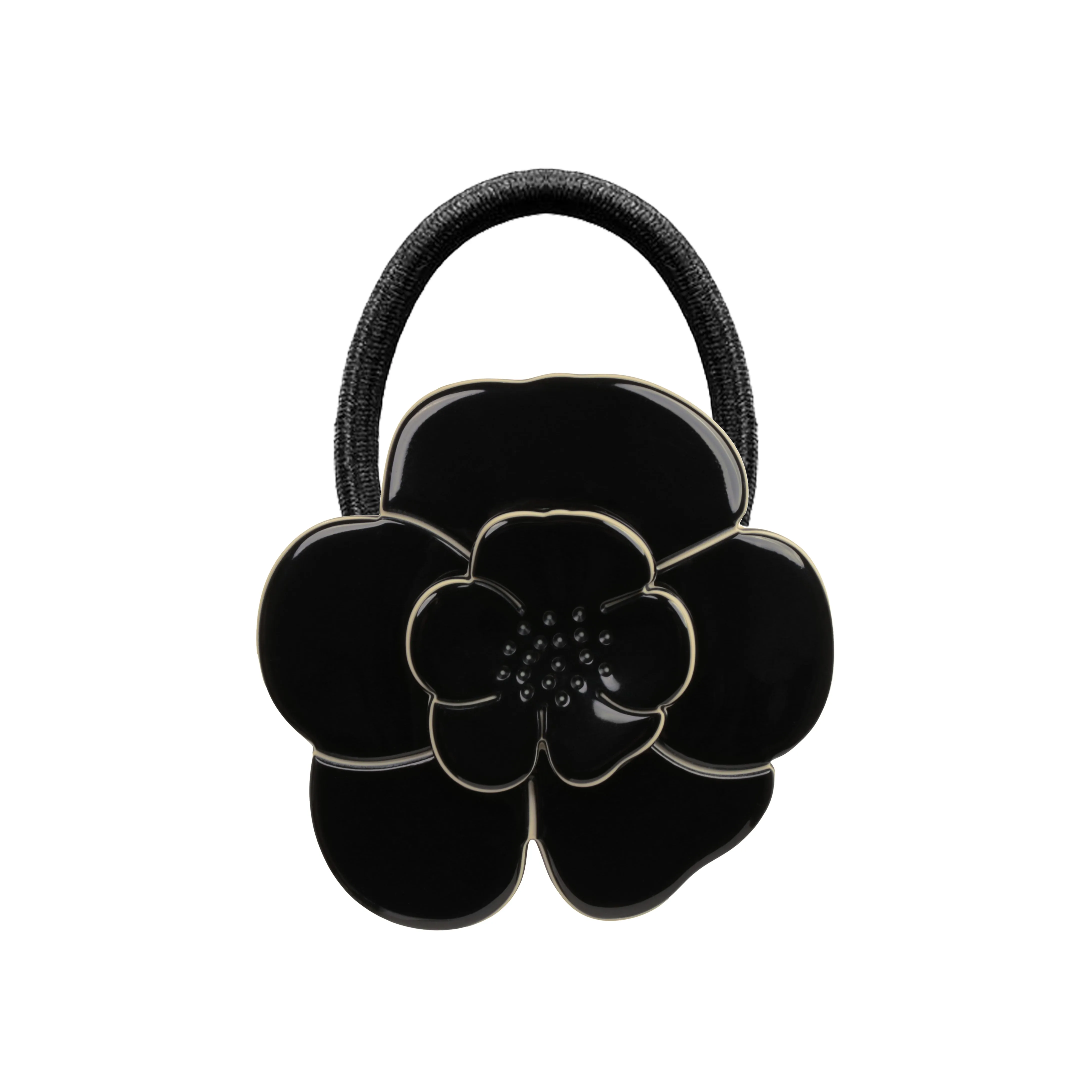 Camellia Black Hair Tie