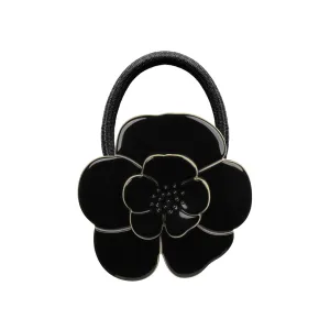 Camellia Black Hair Tie