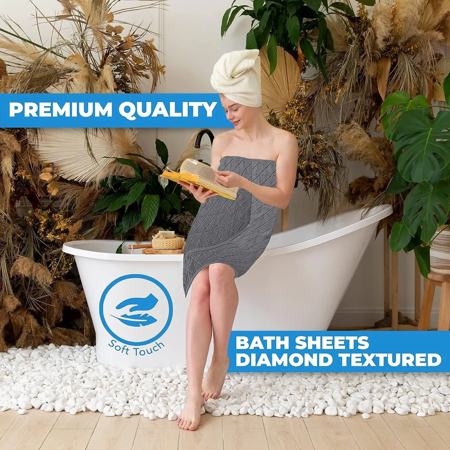 Canterbury Bath Towels Set - Hand Bath Towels & Bath Sheets