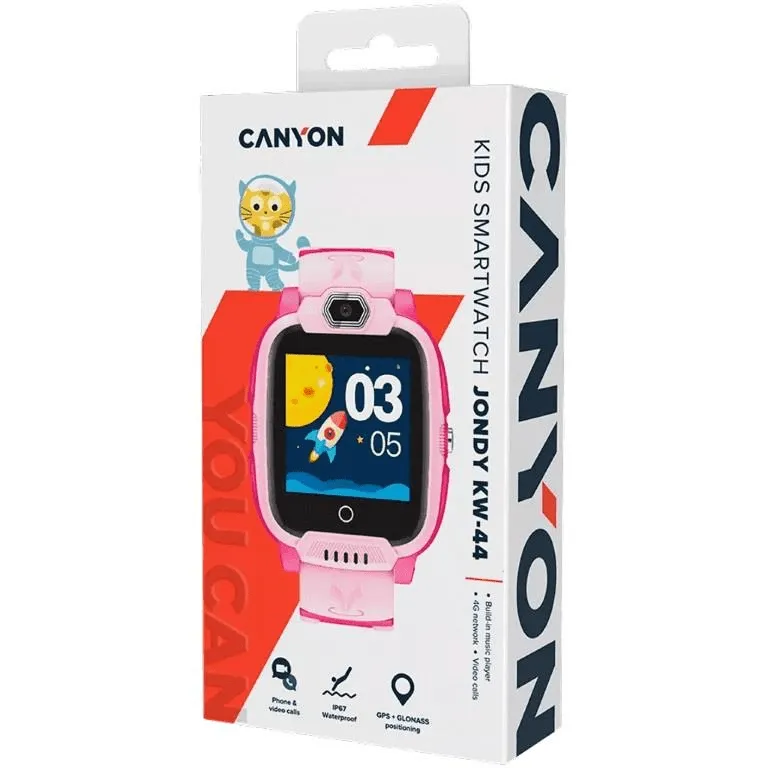 Canyon KW-44 Jondy Kids Smart Watch Pink CNE-KW44PP