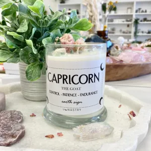 Capricorn soy wax candle