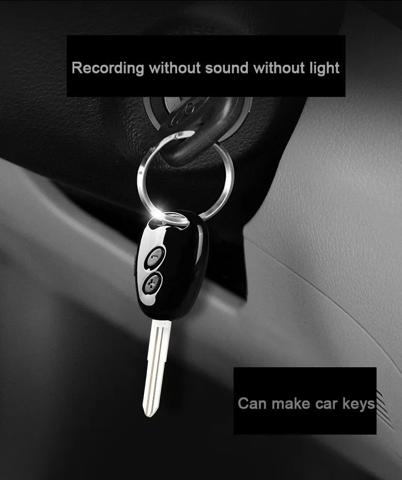 Car Key Digital Voice Recorder 38 Hour Sound Recording 192kbps .wav Format