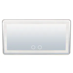 Car Makeup Mirror 3 colors light hanging in car Makeup mirror with led lights rechargeable 24pcs