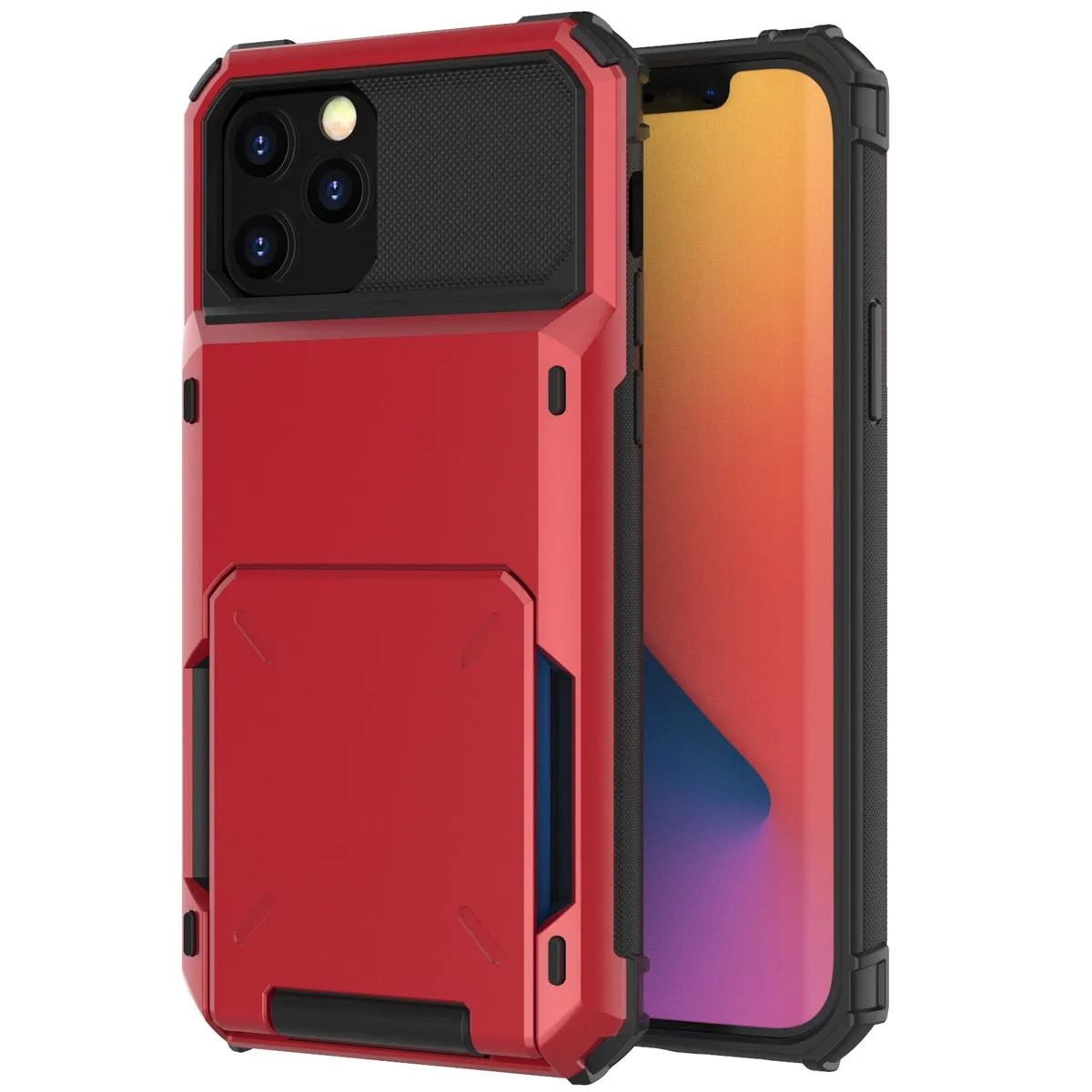 Card Slots Wallet Case Cover for iPhone 13