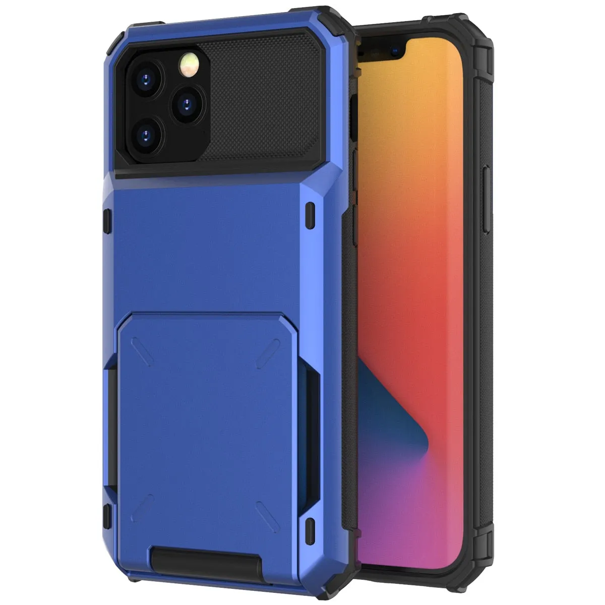 Card Slots Wallet Case Cover for iPhone 13
