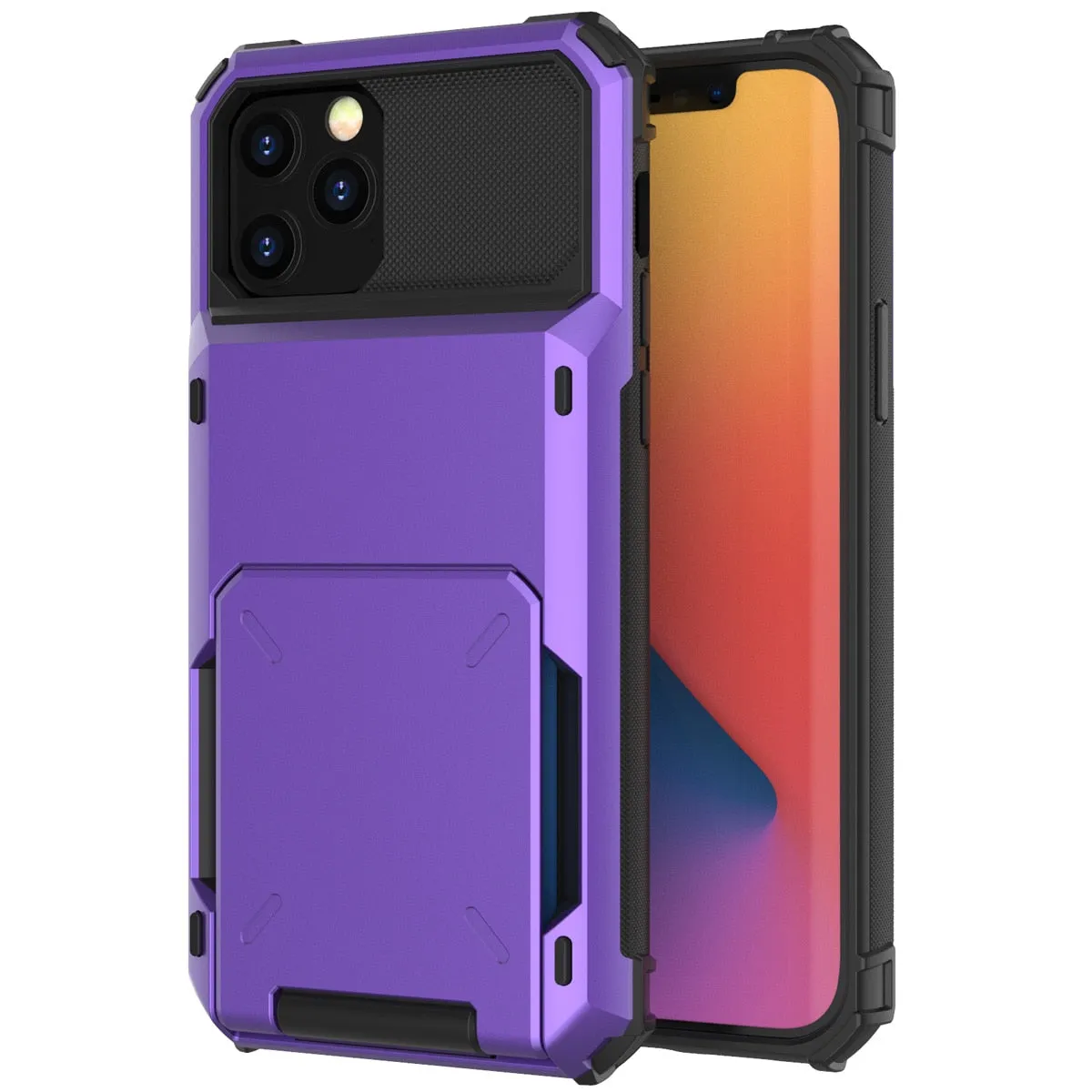 Card Slots Wallet Case Cover for iPhone 13