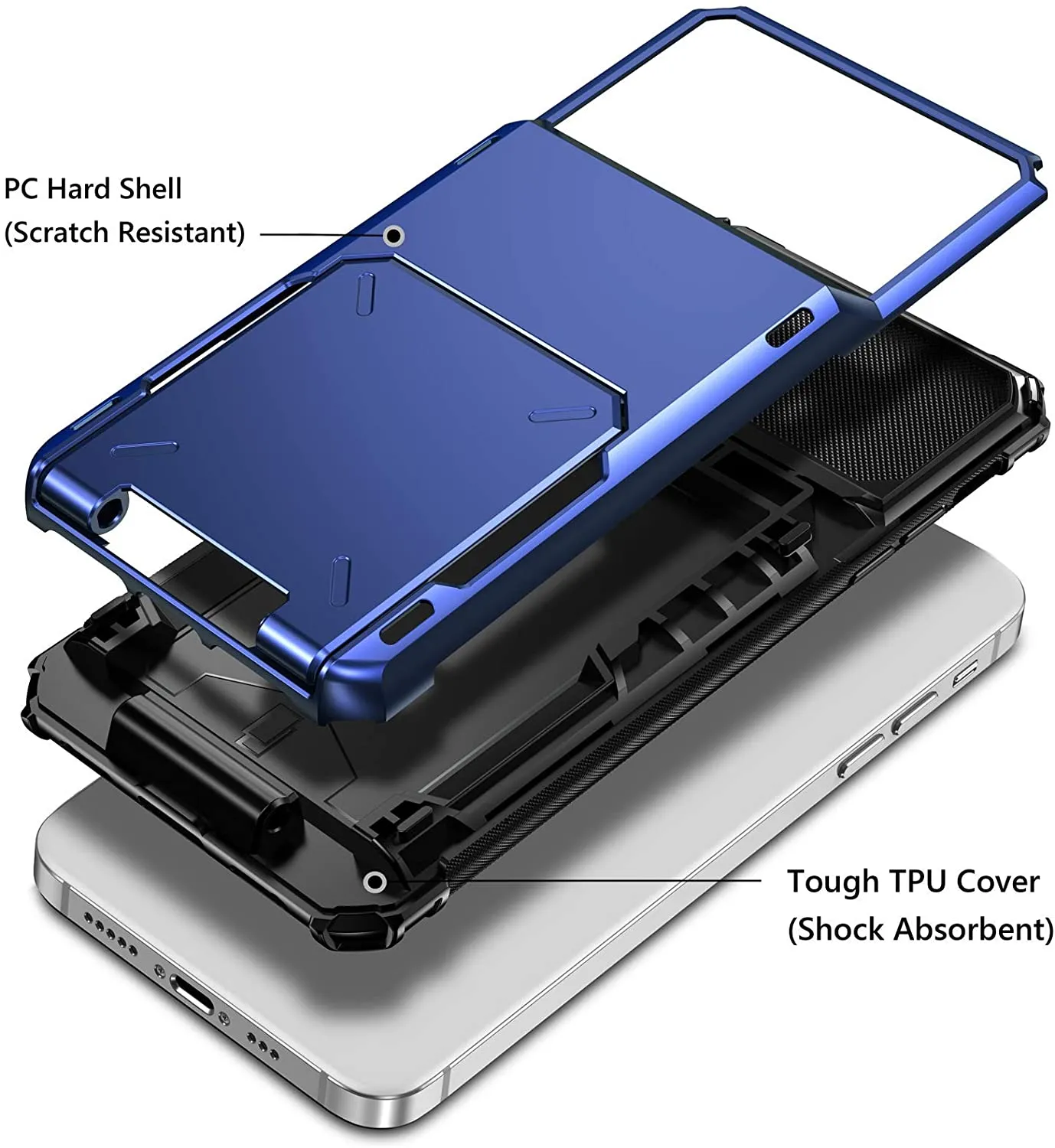 Card Slots Wallet Case Cover for iPhone 13