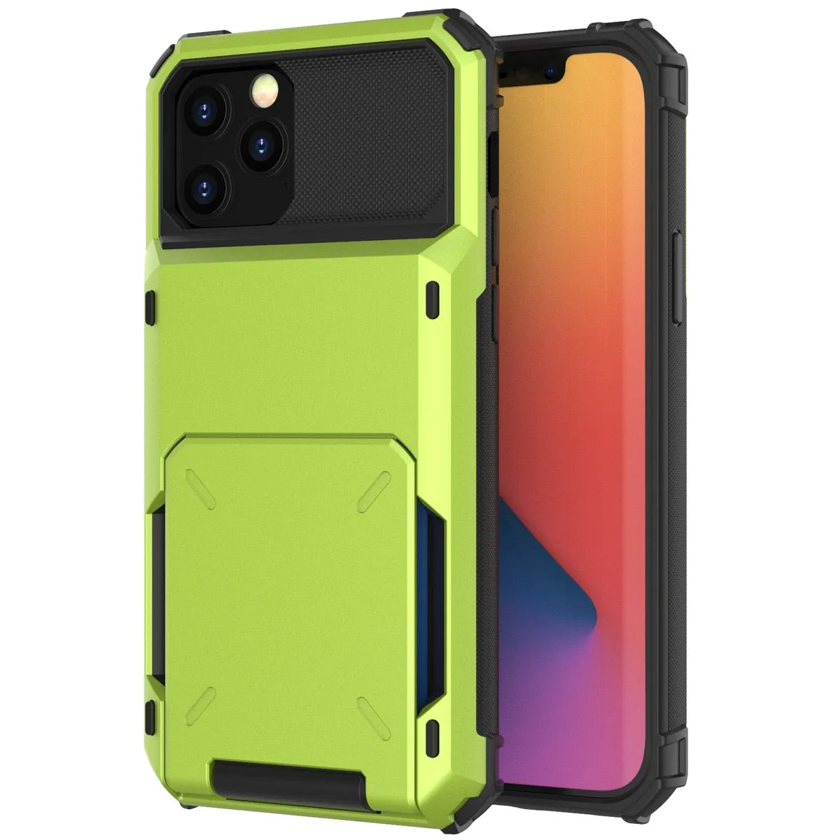 Card Slots Wallet Case Cover for iPhone 13