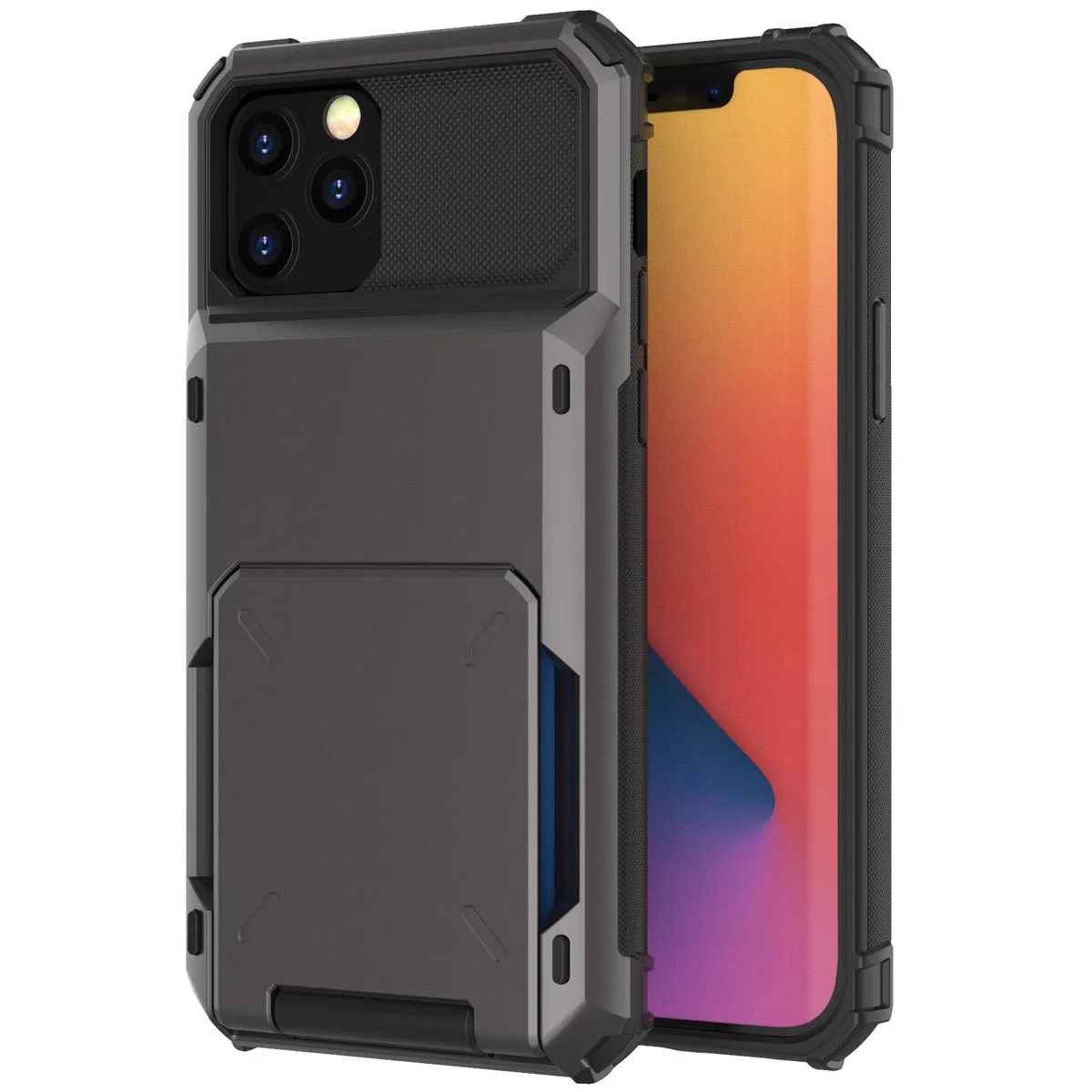 Card Slots Wallet Case Cover for iPhone 13